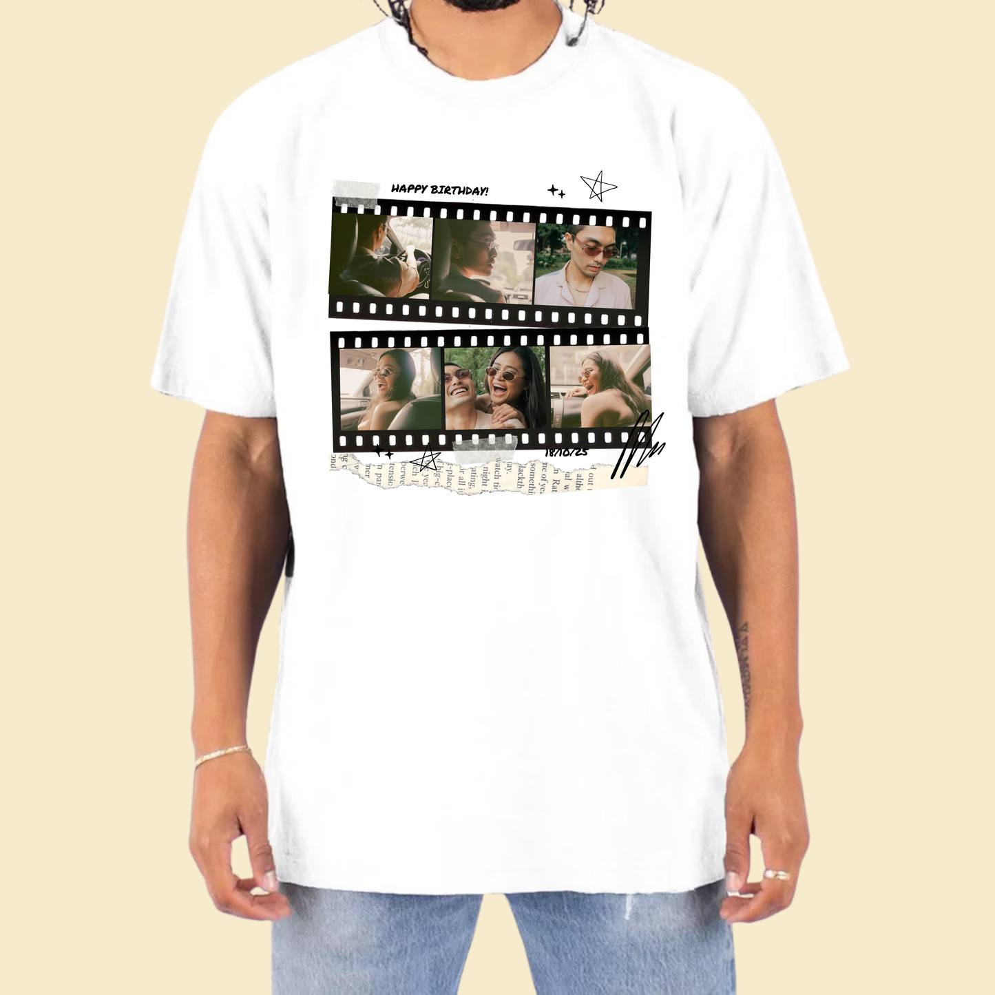 Film Strip Birthday Shirt