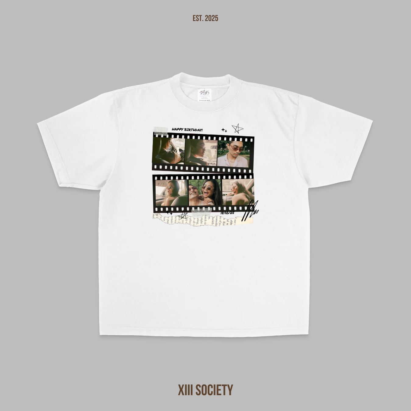 Film Strip Birthday Shirt