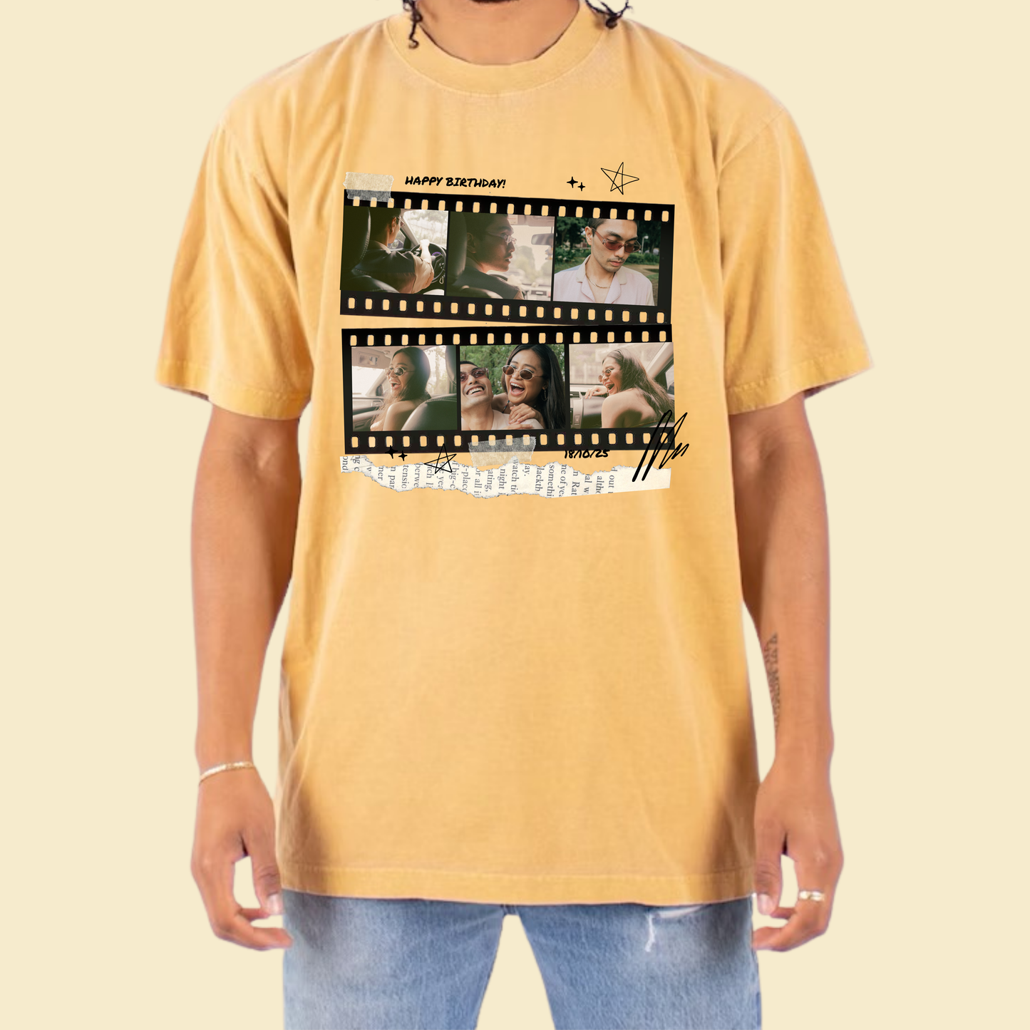 Film Strip Birthday Shirt