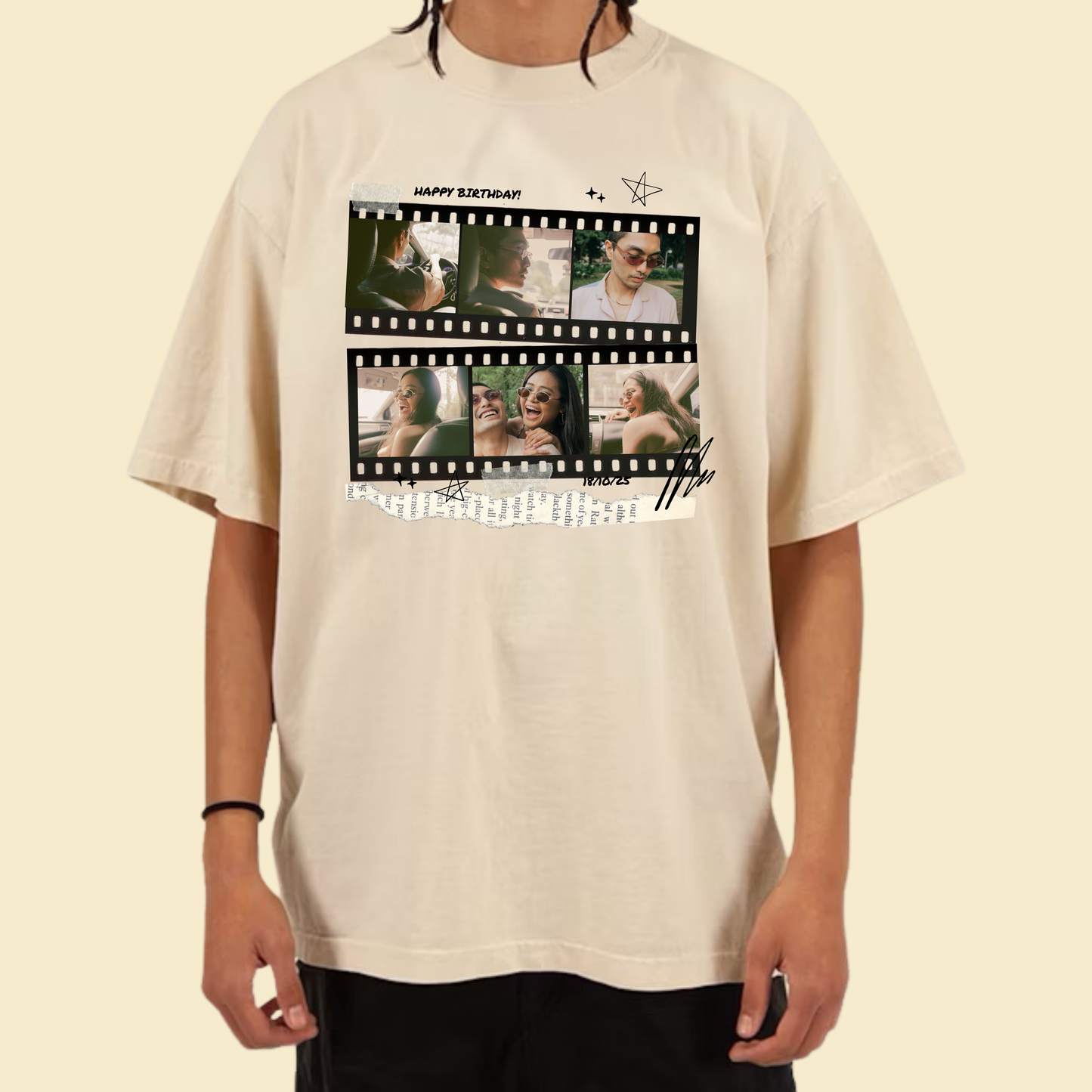 Film Strip Birthday Shirt