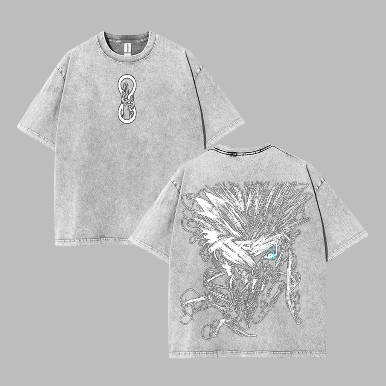 Naruto Kakashi Hatake T-Shirt – 100% Cotton Oversized Vintage Anime Tee