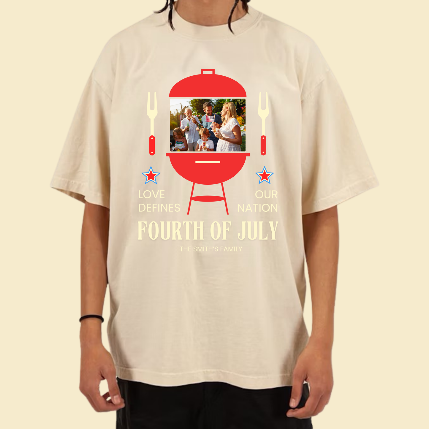 Love Defines Our Nation - 4th of July Design