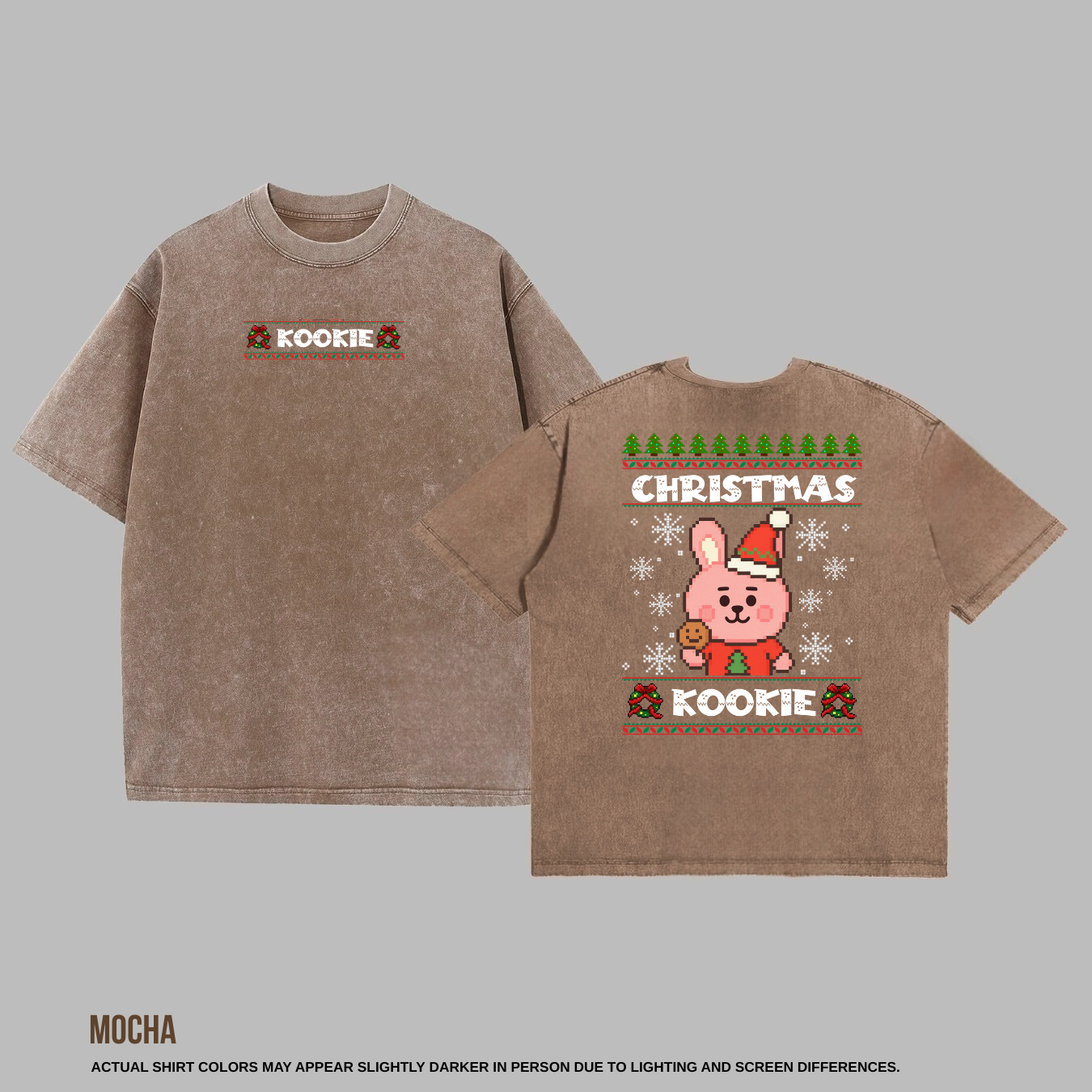 BTS Jungkook “Christmas Kookie” Oversized T-Shirt | K-Pop Vintage Streetwear