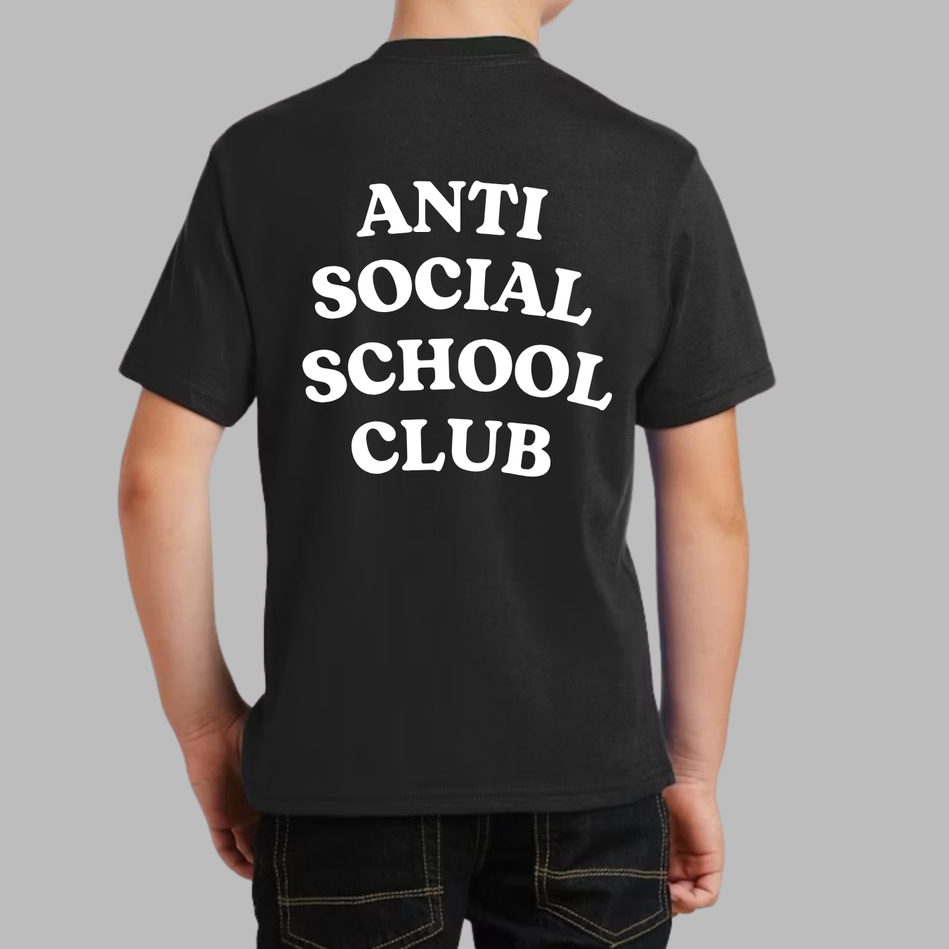 Join the Club! Get ready to make a statement with our "Anti Social School Club" tee!