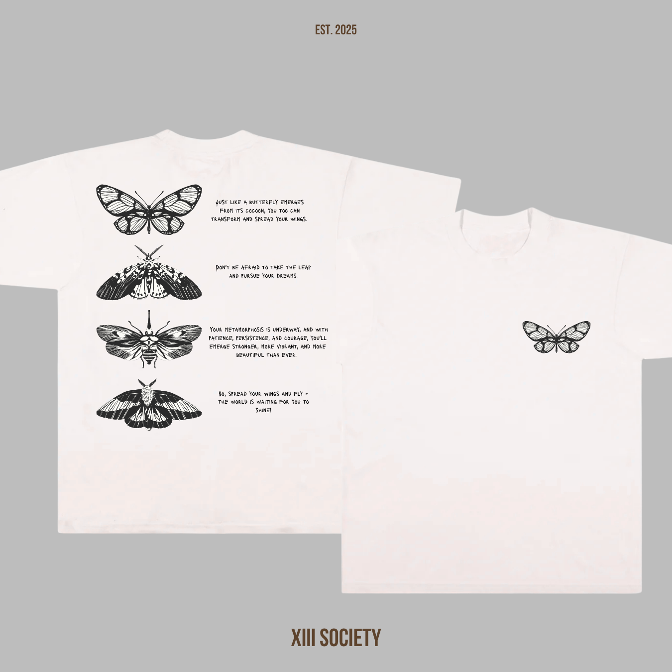 Spread your wings and show off your unique style with our 'Butterfly Butterfly Butterfly Butterfly' custom t-shirt!