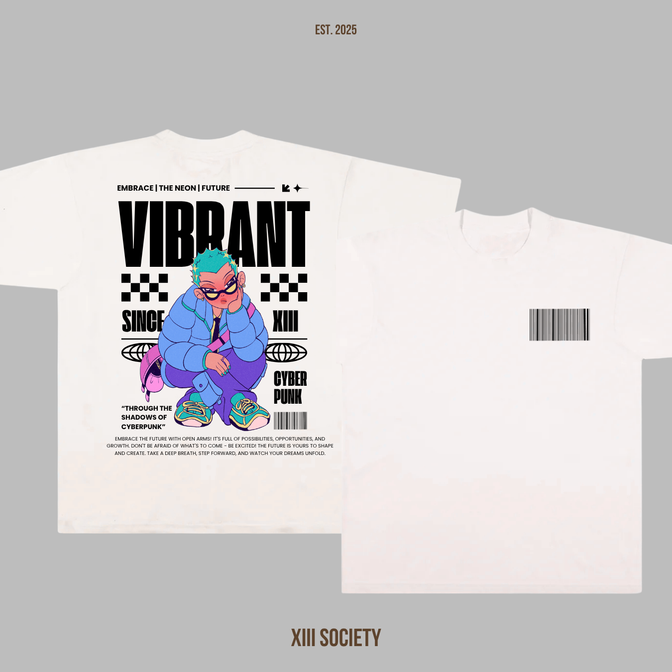 Step into the future with confidence and optimism in our 'Embrace the Future' custom t-shirt!