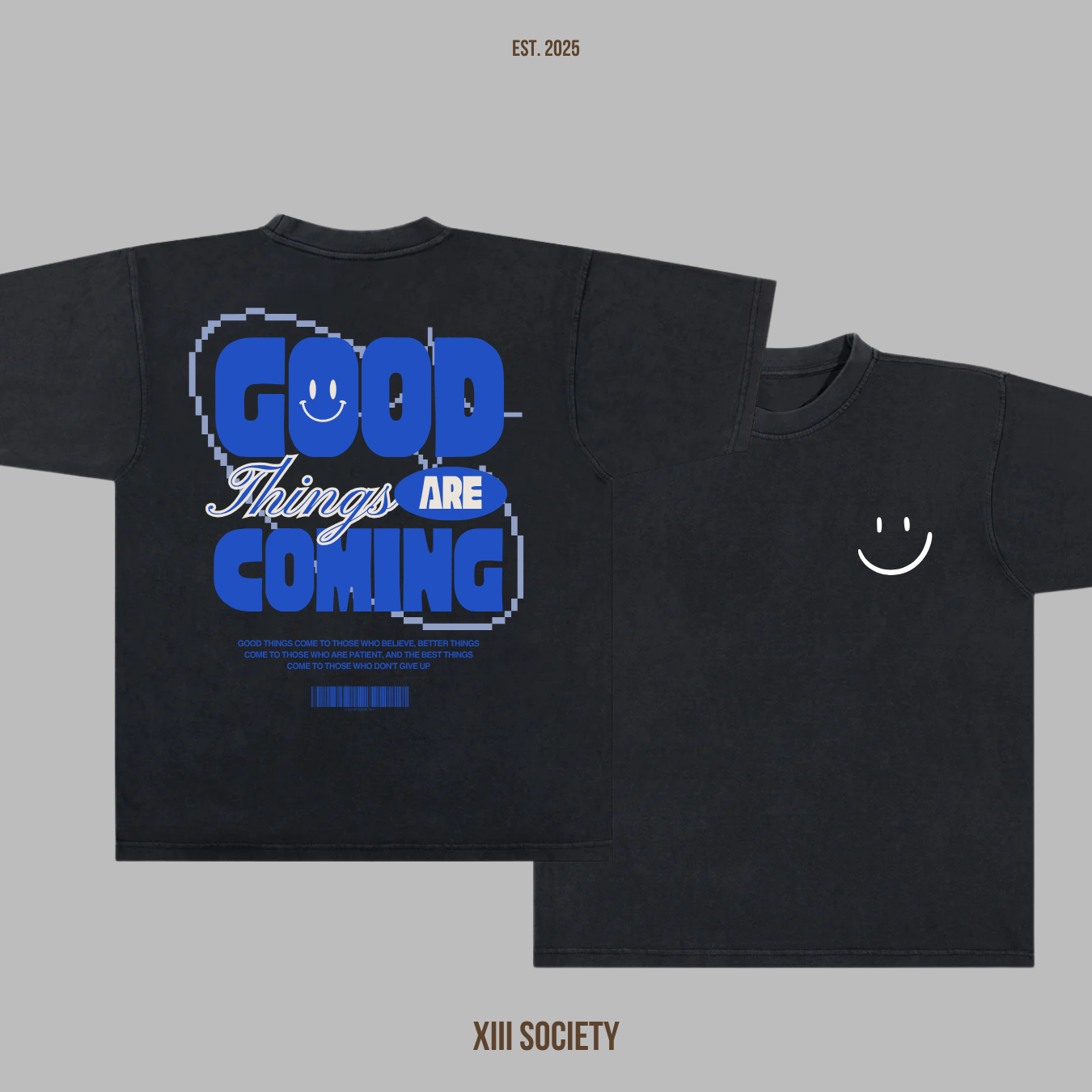 Stay positive and focused on the good things to come with our 'Good Things Are Coming' custom t-shirt!