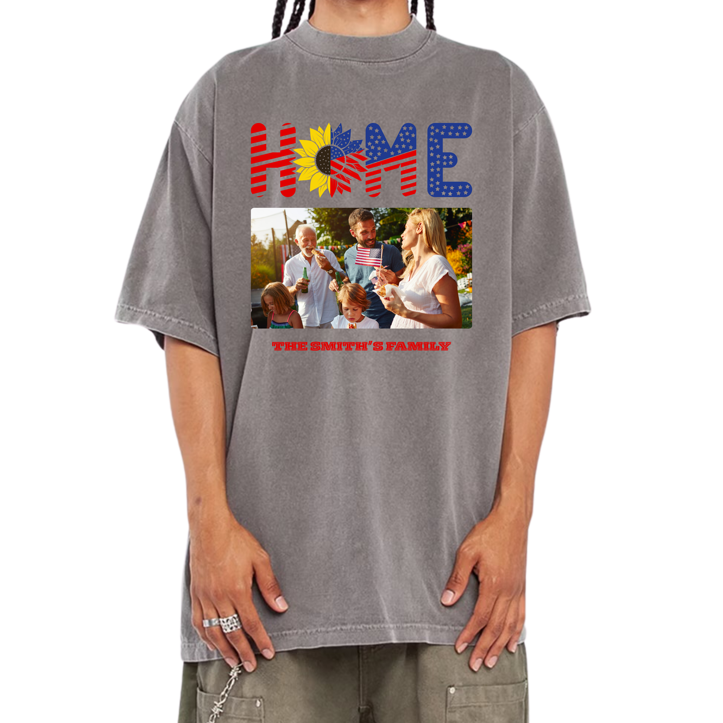 "HOME" Custom Tee