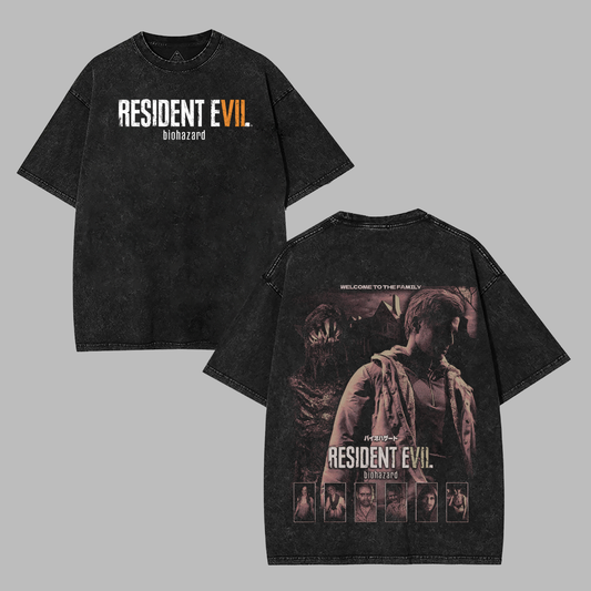 Resident Evil 7 Biohazard Oversized T-Shirt – Vintage Horror Streetwear