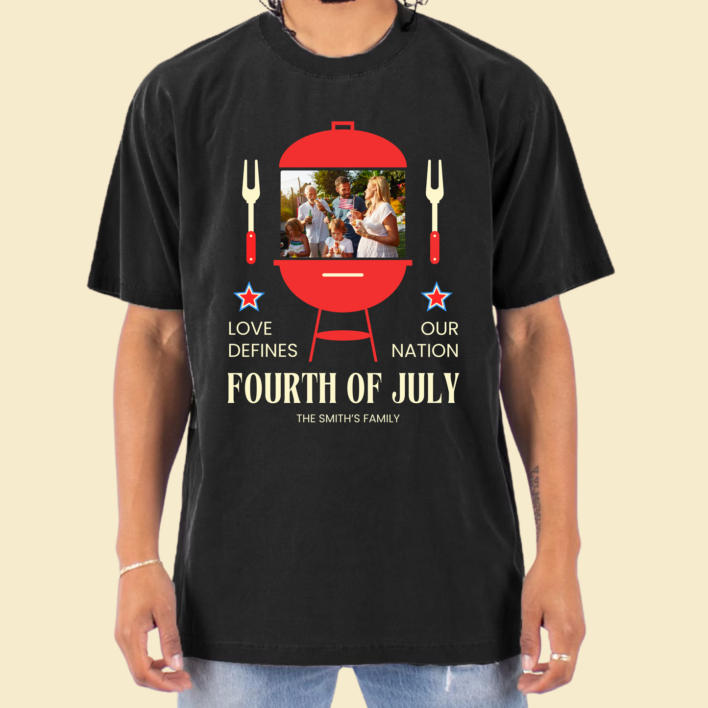 Love Defines Our Nation - 4th of July Design