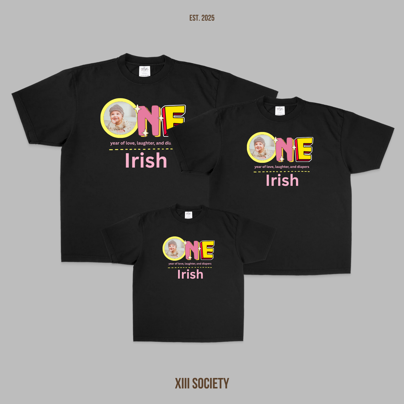 Family matching - Custom T-Shirts for 1 & 2 Year Olds