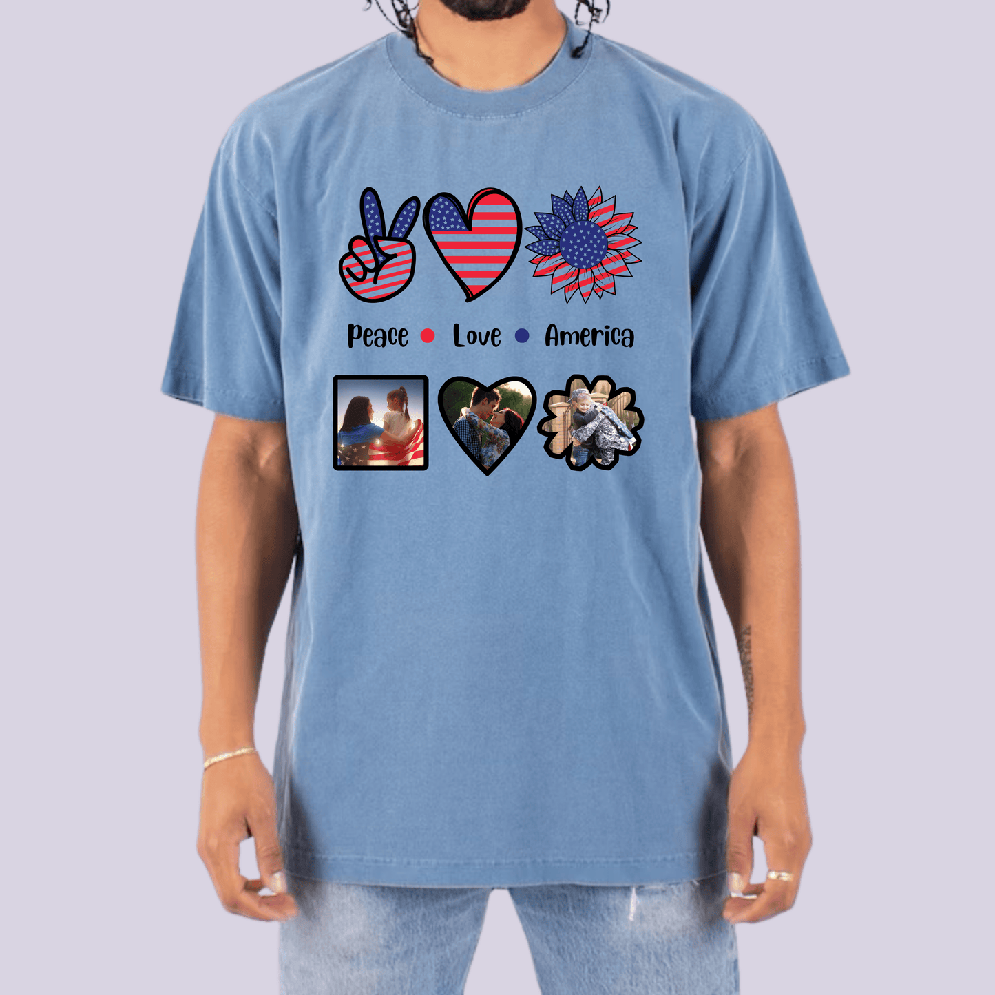 Peace-Love-Americans Tee