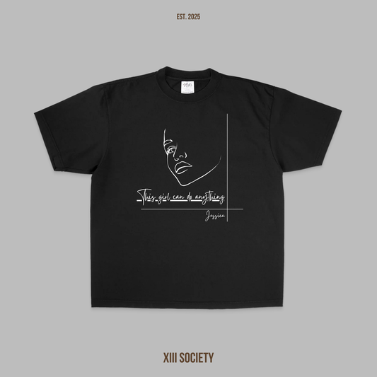 Empower your style with our 'This Girl Can Do Anything' custom t-shirt!