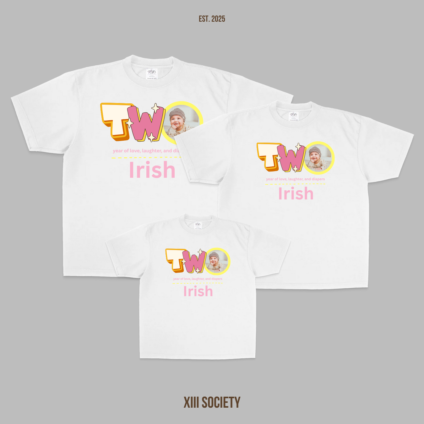 Family matching - Custom T-Shirts for 1 & 2 Year Olds