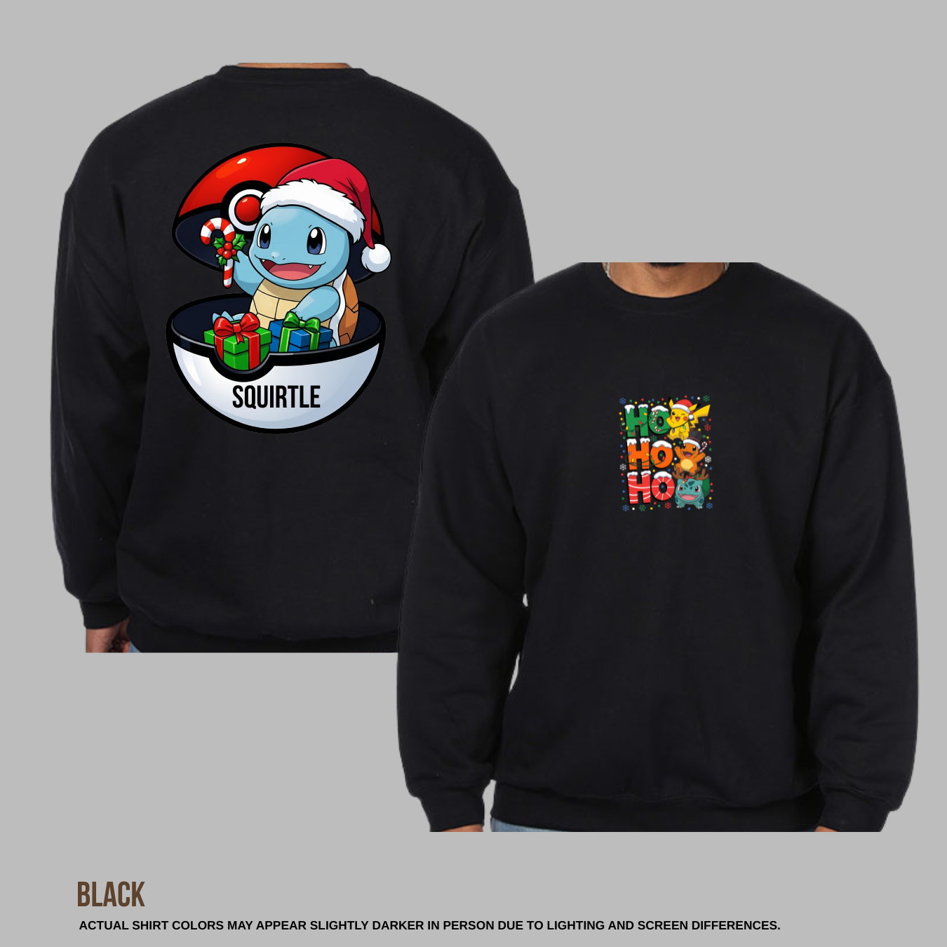 Personalized Pikachu Christmas Sweatshirt — Festive Holiday Pokémon Style