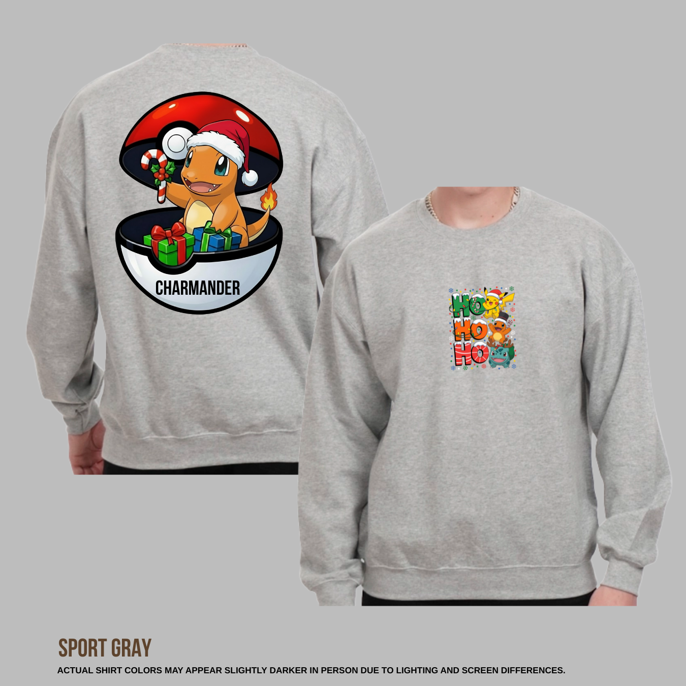 Personalized Pikachu Christmas Sweatshirt — Festive Holiday Pokémon Style